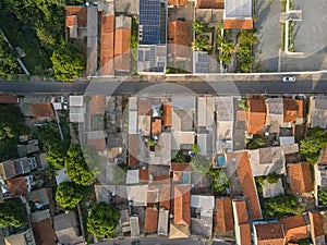 Aerial top down in city of Cuiaba Mato Grosso photo