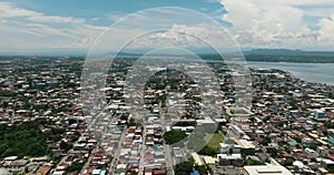 Aerial top down view Capital City of Mindanao.