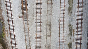 Aerial train tracks