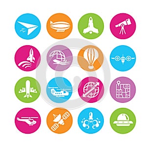 Aerial transport icons