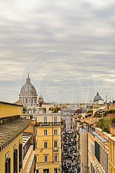 Aerial Urban Cityscape, Rome, Italy