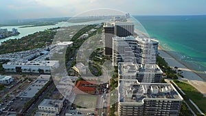 Aerial video of Bal Harbour Florida