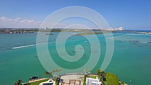 Aerial video Bay Harbour Miami Beach 3