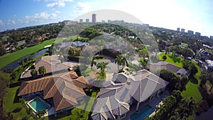 Aerial video of Boca Raton Florida 4k uhd 8