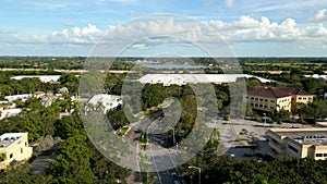 Aerial video business park Weston FL