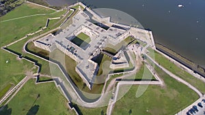 Aerial video of Castillo De San Marcos 4