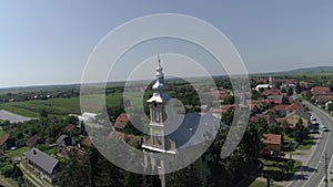 Aerial video of a city in Romania Satu Mare