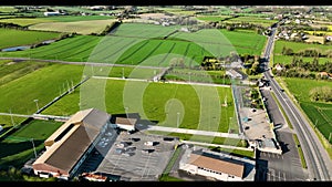 Aerial video Cooley Kickhams GFC Carlingford County Louth Ireland