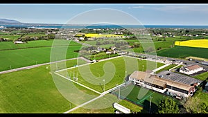 Aerial video Cooley Kickhams GFC Carlingford County Louth Ireland