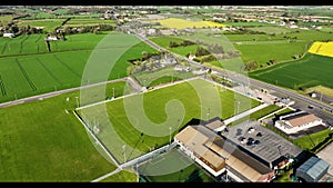 Aerial video Cooley Kickhams GFC Carlingford County Louth Ireland