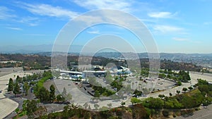 Aerial video Dodgers Stadium Los Angeles