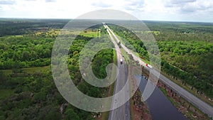 Aerial video Florida Turnpike