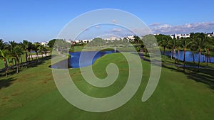 Aerial video golf course 3