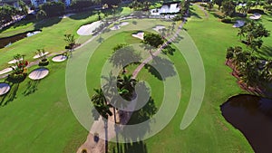 Aerial video golf course 4