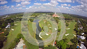 Aerial video golf couse Biltmore Miami Clip 3