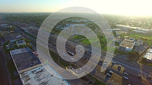 Aerial video I95 Hollywood Florida