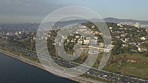 Aerial video of Istanbul Turkey
