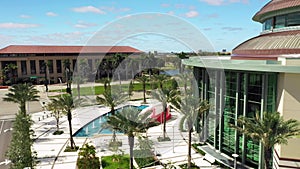 Aerial video Kravis Center West Palm Beach FL