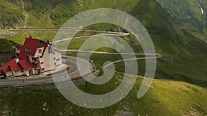 Aerial video over Transfagarasan road