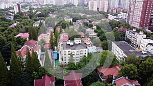 Aerial video of Shanghai residential buildings in daytime