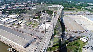 Aerial video Talmadge Memorial Bridge