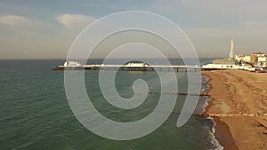 Aerial Video towards Worthing Pier