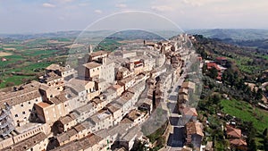 Aerial Video of Treia - Marche, Italy