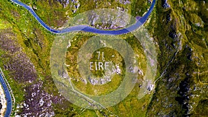 Aerial view of 71 Eire in Connacht, Ireland