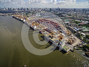 Aerial View Above the Dockyard