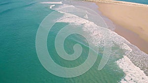 Aerial View Above Ocean Beach