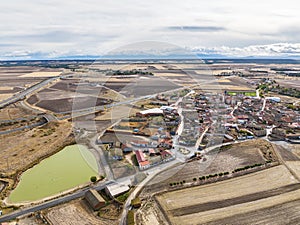 Aerial view of Adanero in Ãvila