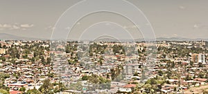 Aerial view of Addis Ababa