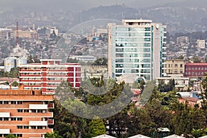 Aerial view of Addis Ababa