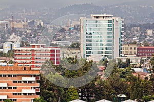Aerial view of Addis Ababa photo