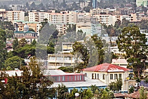 Aerial view of Addis Ababa