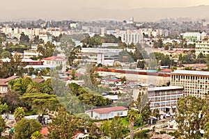 Aerial view of Addis Ababa photo