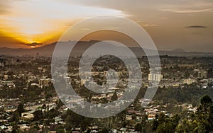 Aerial view of Addis Ababa