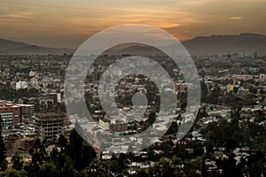 Aerial view of Addis Ababa