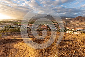 Aerial view on Adeje and Las Americas