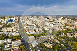 Aerial view of Adelaide in Australia