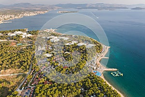 aerial view of the adriatic coastline
