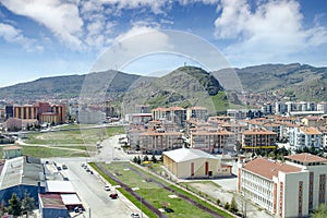 Aerial view on Afyonkarahisar city of Turkey