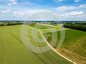 Aerial View of Agrarian Splendor