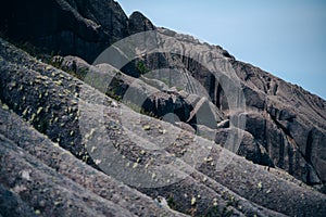 Aerial view of Agulhas Negras mountain in Brazil on a sunny day