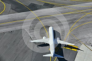 Aerial view of the airport