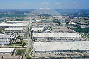 Aerial view of airport of Dallas
