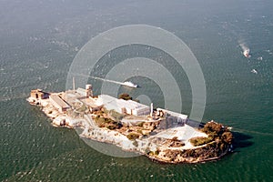 Aerial view of Alcatraz