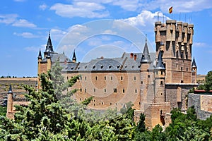 Castle Alcazar in Segovia, Spain photo