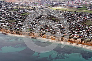 Aerial view of Aldinga Beach, Adelaide, Australia