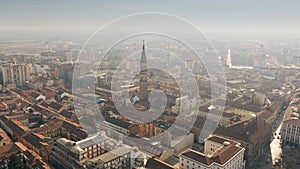 Aerial view of Alessandria cityscape, Italy